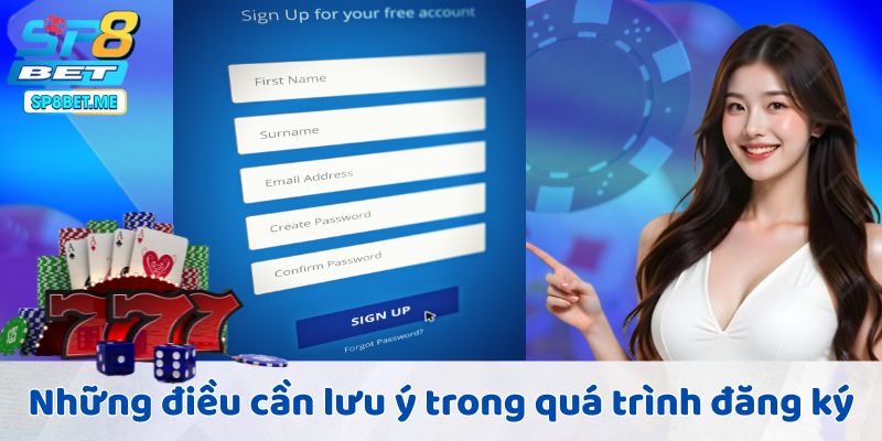 Những điều cần lưu ý trong quá trình đăng ký